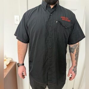 Harley Davidson Motorcycles Button Up 2XL
